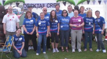 The 'Cocktail Crew' team photograph.