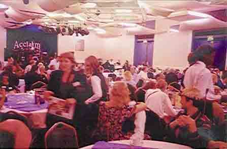 Picture of the gathering at the icebreaker event.