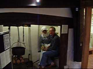 Brian getting friendly with one of the exhibits
