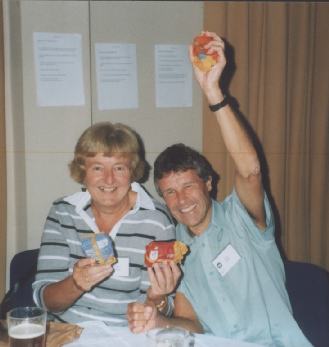 Picture of the 'Ducks and Dahl' Icebreaker quiz winners.