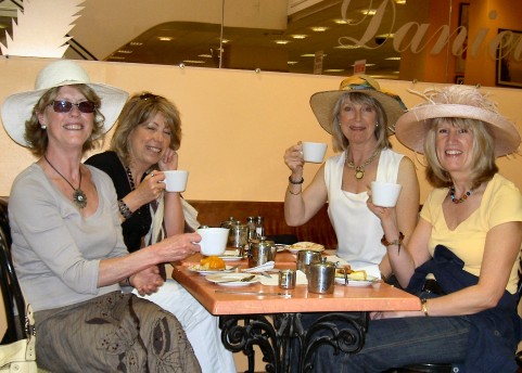 Picture of Rosie and her friends enjoying T@3 in Windsor.