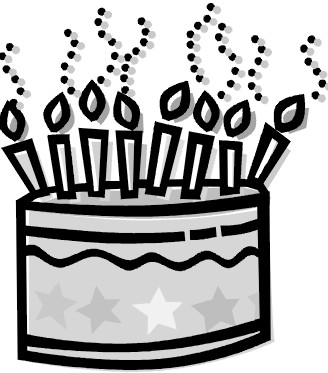 Graphic of a birthday cake