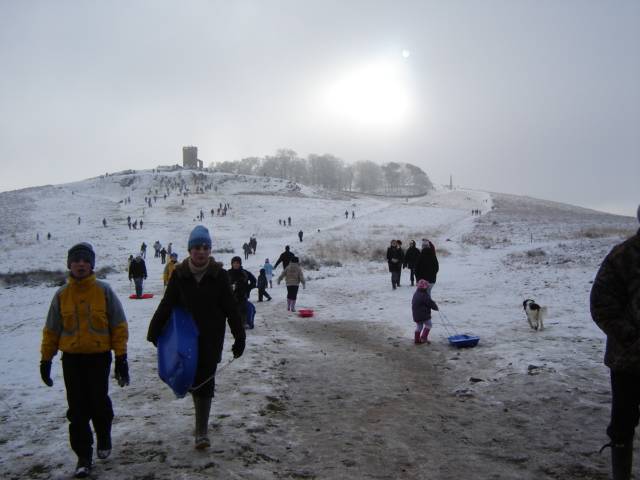 Sledging on 'Old John' Hill