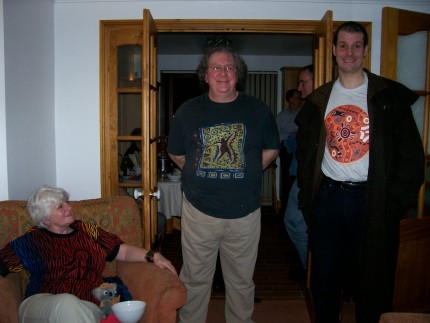 Australian themed clothing was popular.