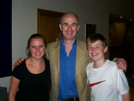 Maxine with Matthew Collins and his son Nicolai.